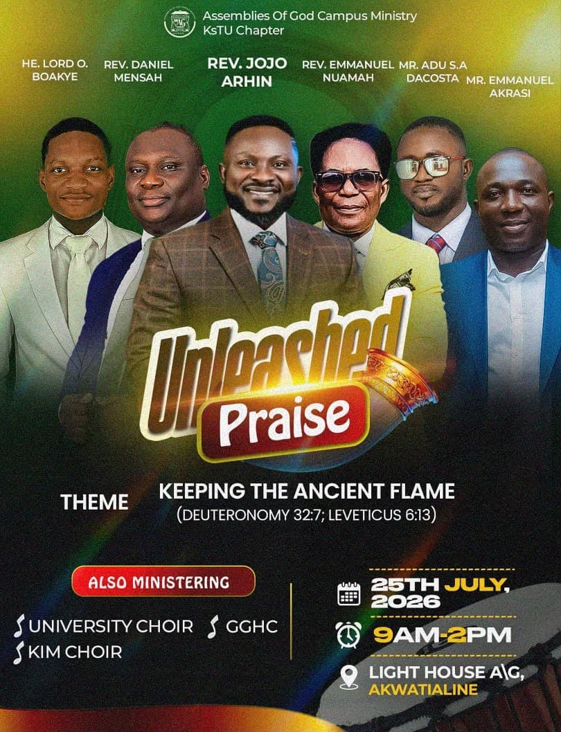 Unleashed Praise ministry flyer