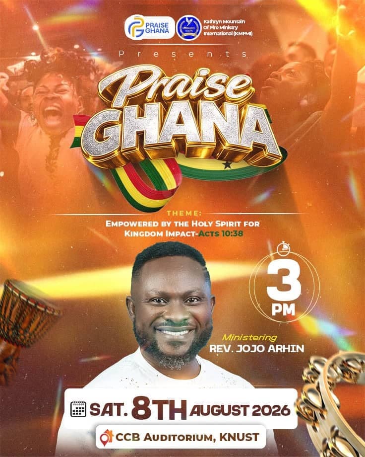 Praise Ghana ministry flyer