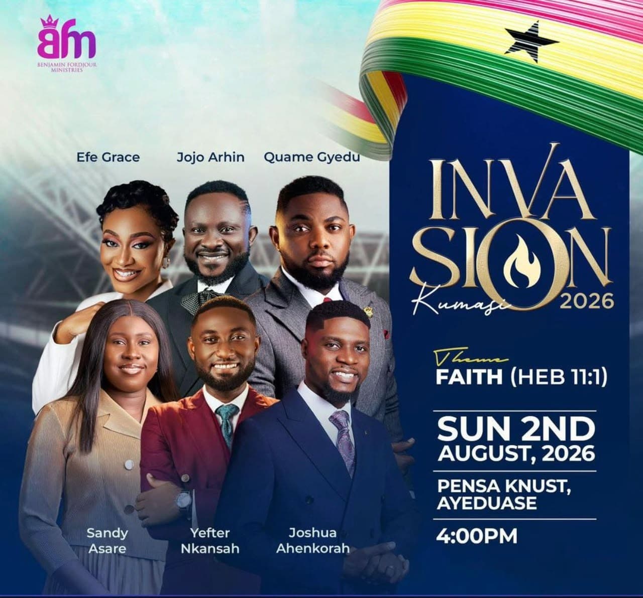 Invasion Kumasi ministry flyer