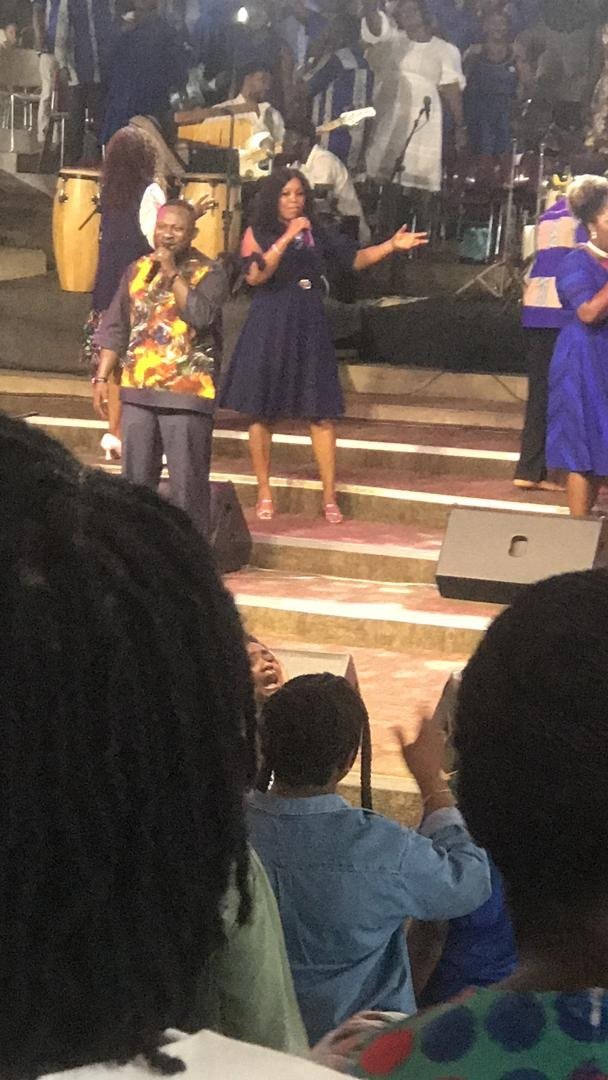 The Echoes worship collective during ministry