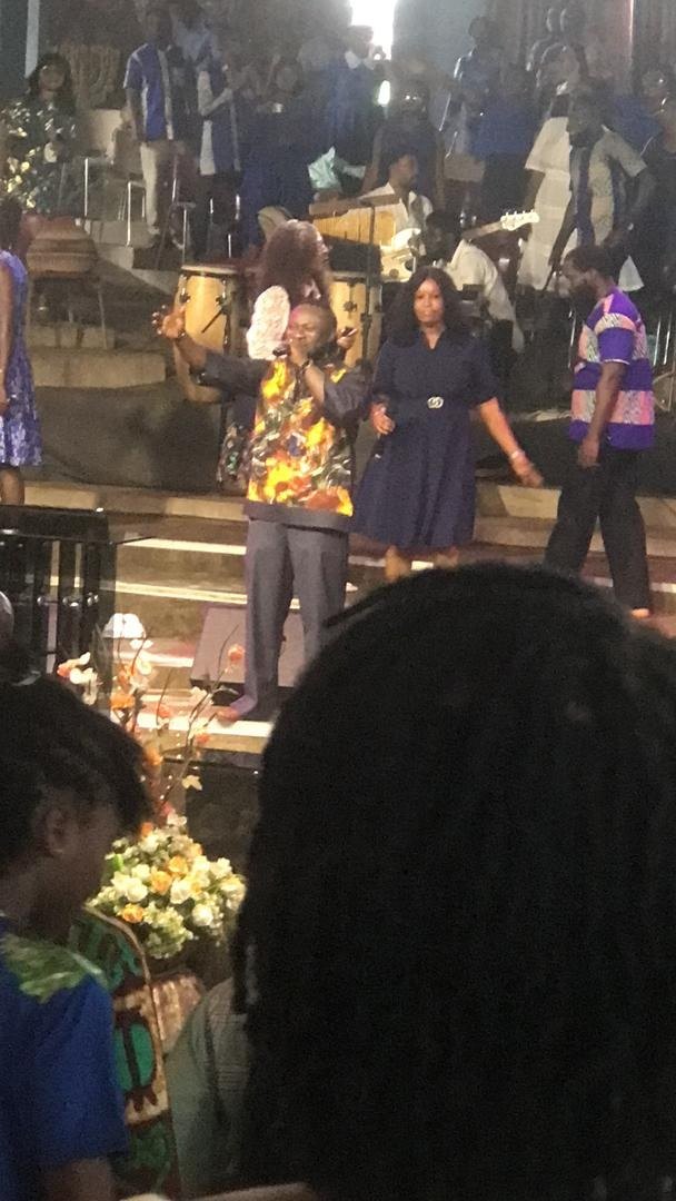 The Echoes serving during a worship programme
